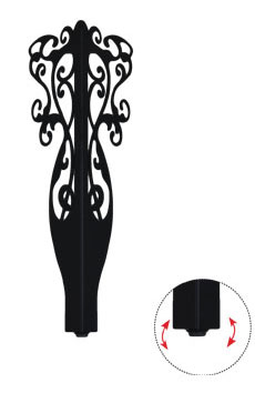 Мебельная опора для стола TL 32.41124 - TL 32.41125